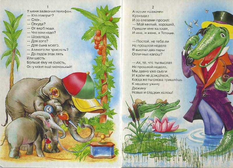 Чуковский «телефон» текст распечатать