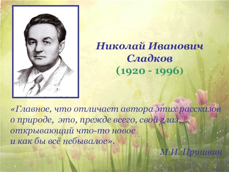Сладков н.и. – плясунья