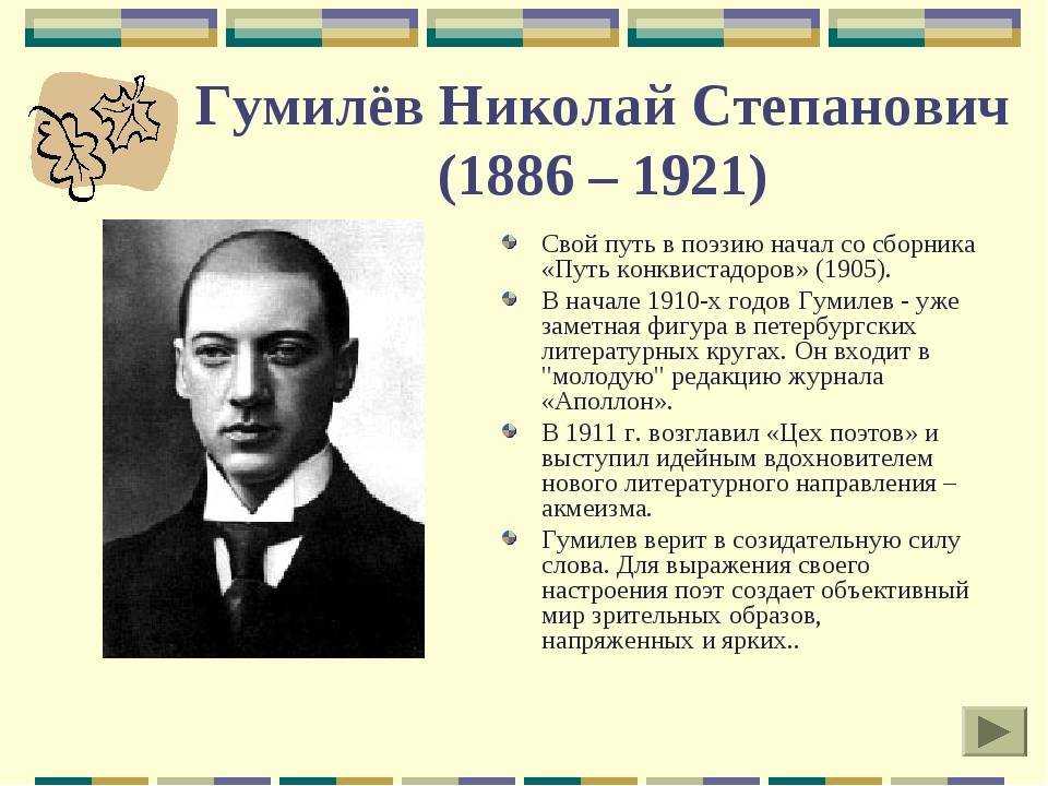 Николай степанович гумилёв
